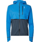 On - Weather Colour-Block Micro-Ripstop Hooded Jacket - Bright blue