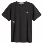 New Balance RAN Graphic T-Shirt in Black