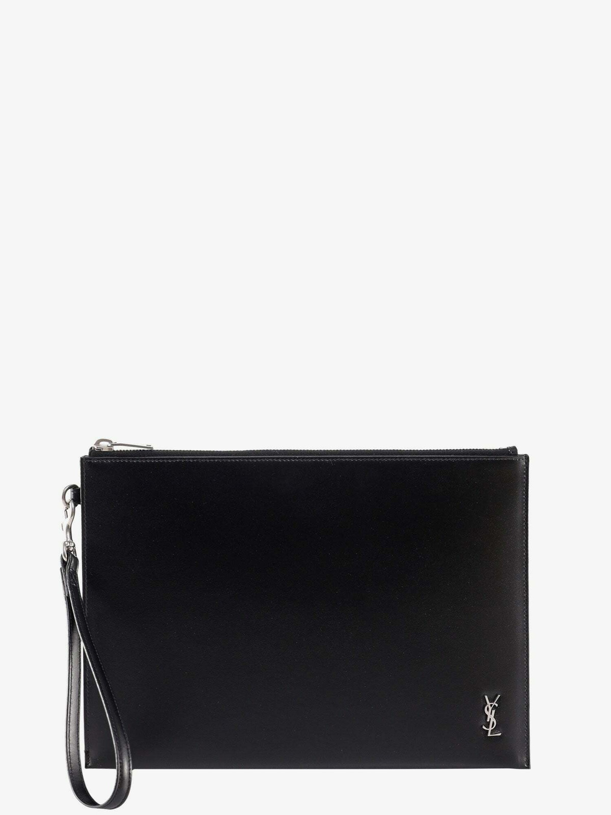 Saint Laurent Clutch Black Mens Saint Laurent