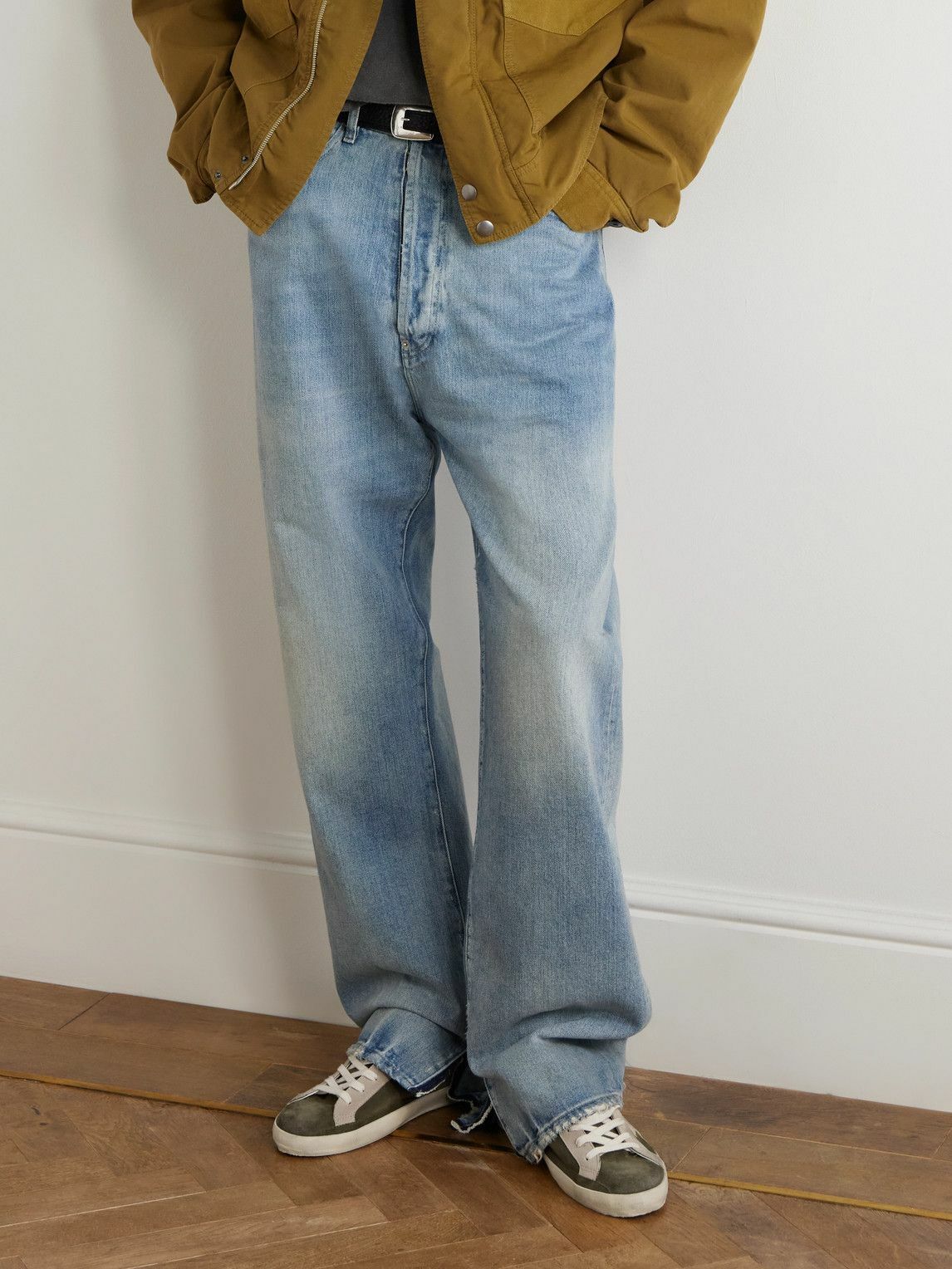 Golden Goose - Super-Star Private EDT Distressed Suede Sneakers - Green