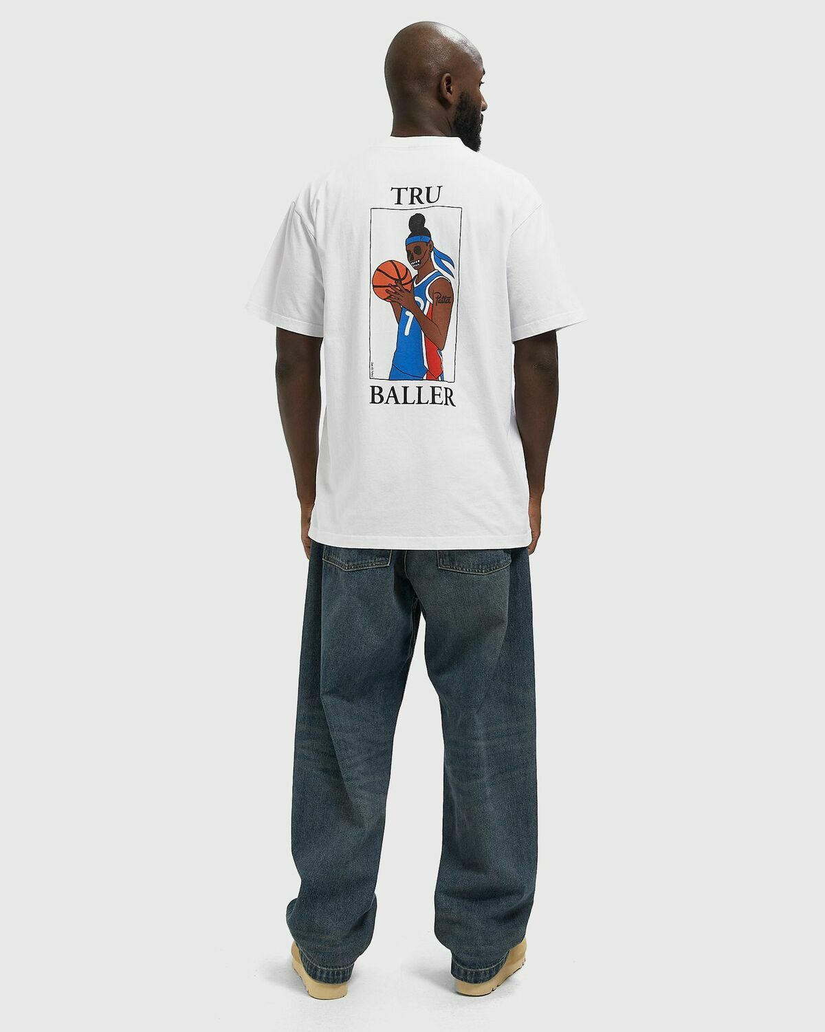 PATTA Tru Baller Tee White Mens Shortsleefe