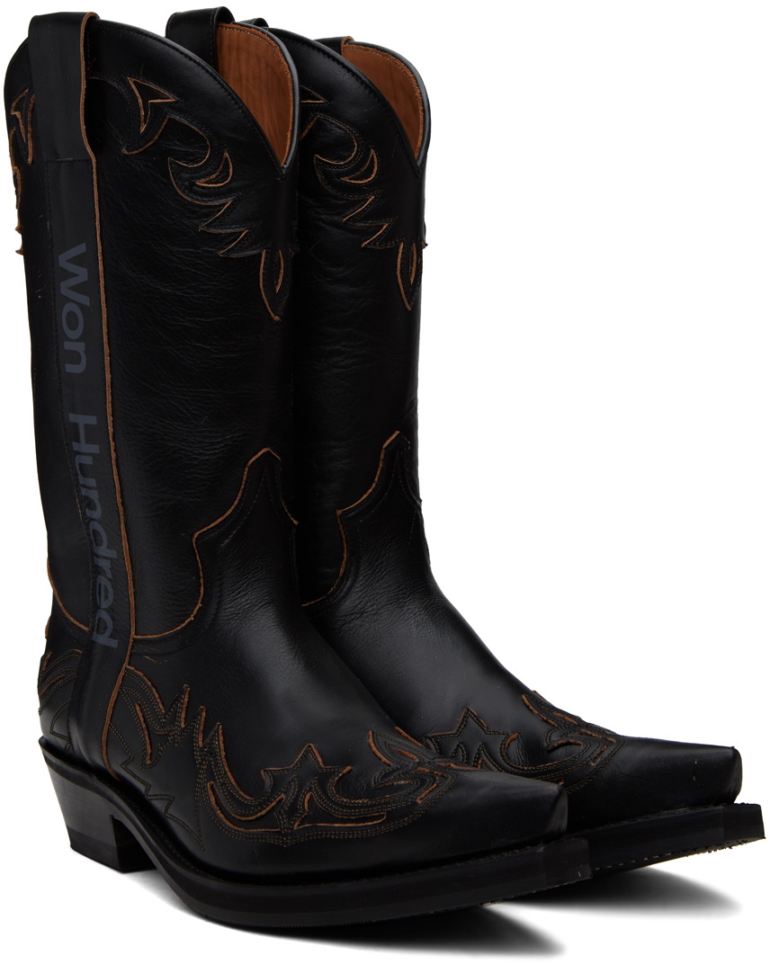 Won Hundred Black Bogota Cowboy Boots