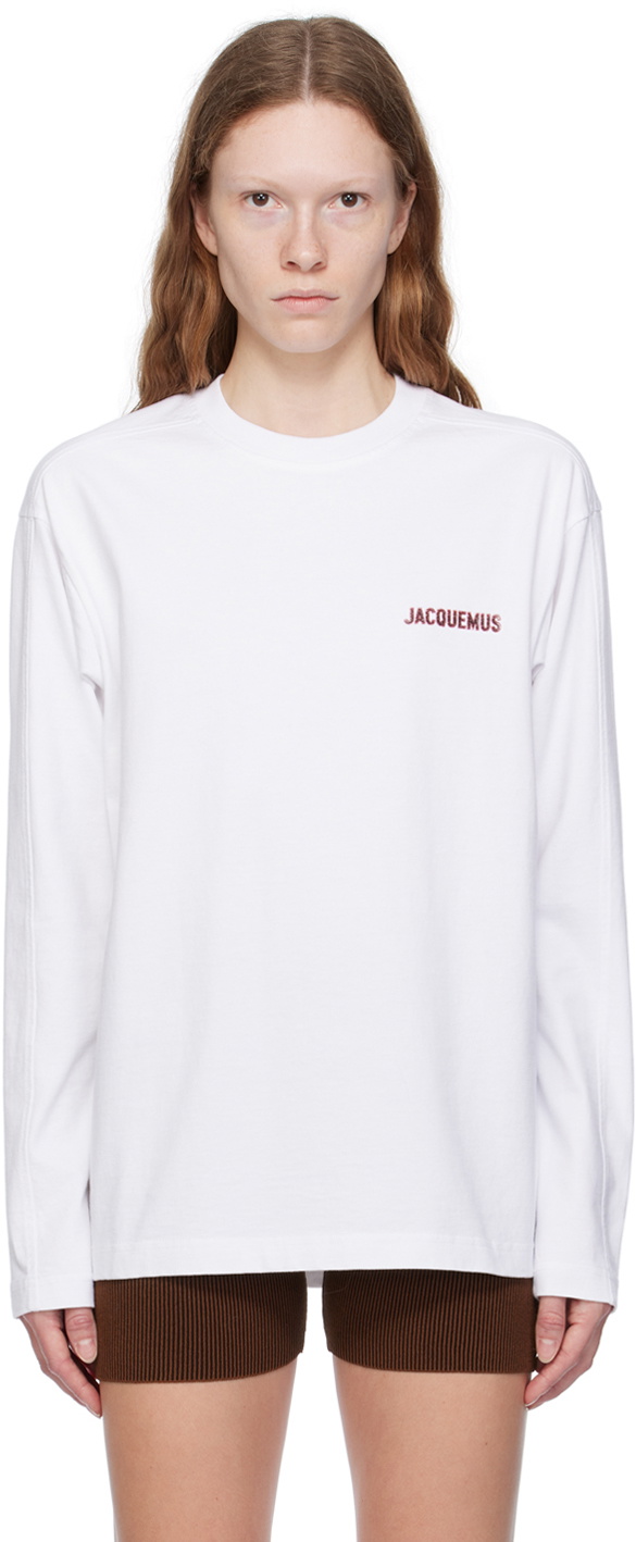 Jacquemus White Le Chouchou 'Le T-Shirt Pavane Manches Jacquemus White Le Chouchou 'Le T-Shirt Pavane Manches