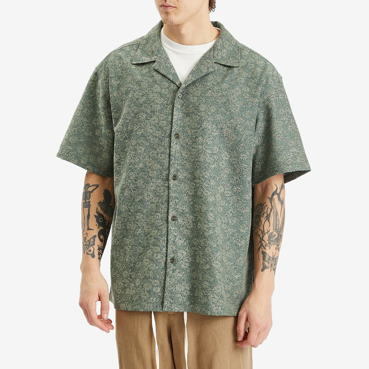 Merely Made Men's Floral Shirt in Brown