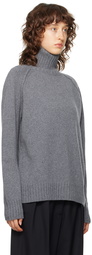 Róhe Gray Raglan Turtleneck