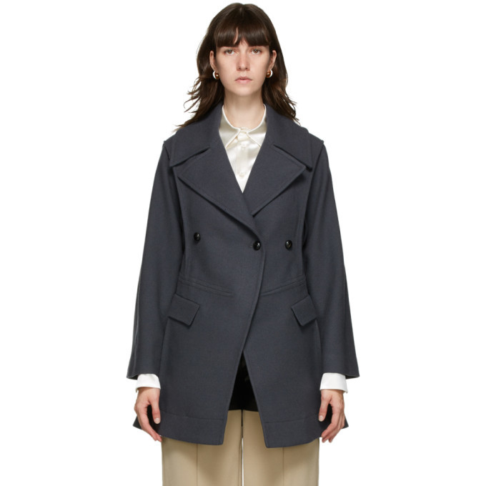 Photo: Namacheko Grey Wool Pea Coat