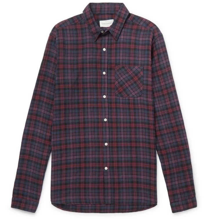 Photo: Oliver Spencer - New York Special Checked Cotton-Blend Flannel Shirt - Men - Red