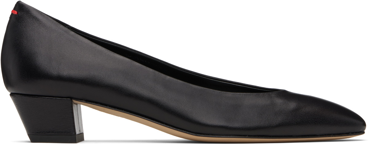 Aeyde Black Helia Low-Cut Heels