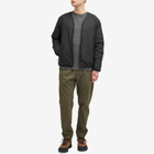 Goldwin Men's V-Neck Zip Down Cardigan in Black