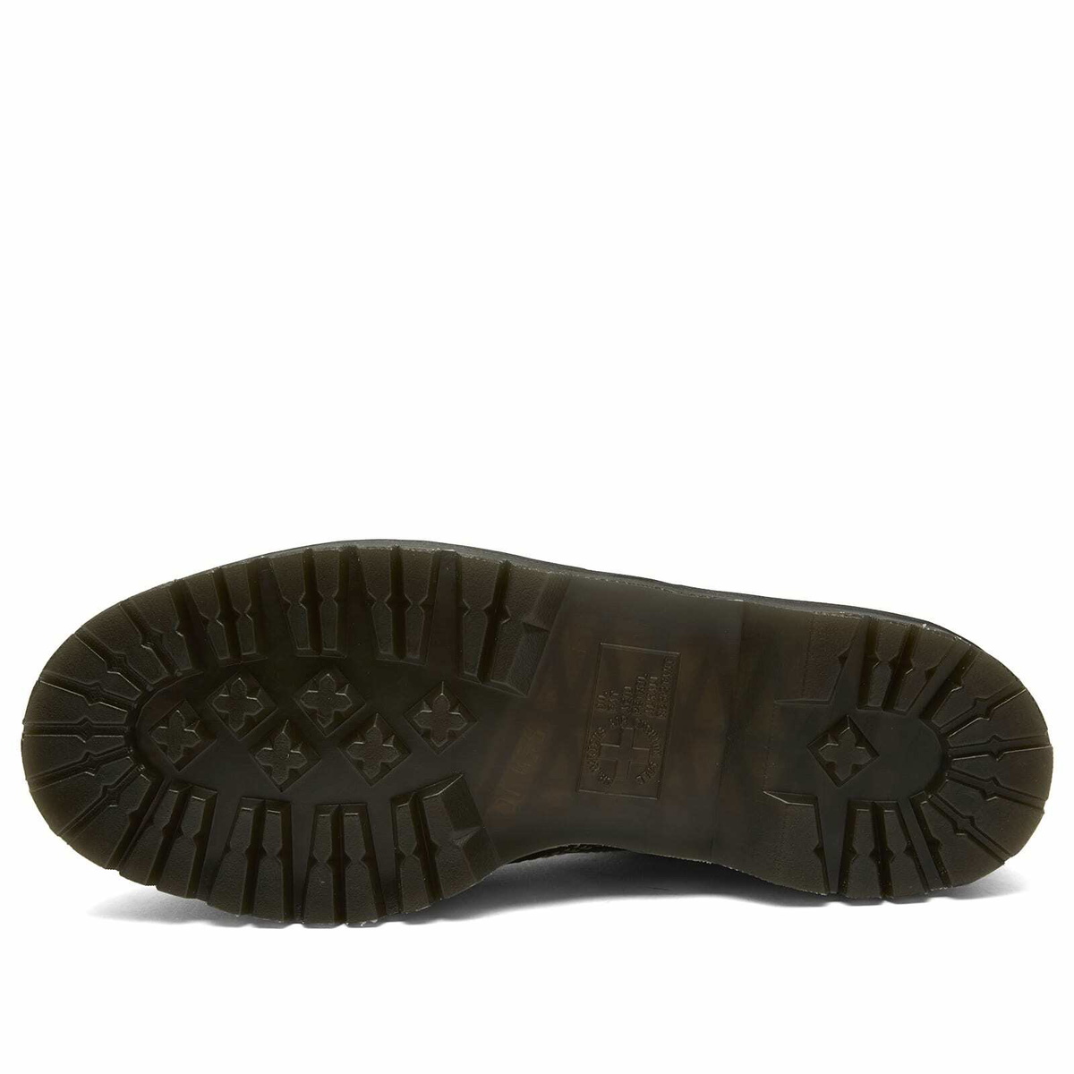 Dr. Martens Men's Lowell Leather Shoe in Olive Orleans