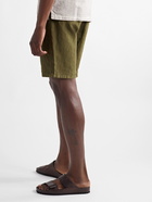 NN07 - Seb Linen Drawstring Shorts - Green