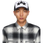 AMIRI Black and White 3 Star Color Block Trucker Hat