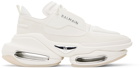 Balmain White B-Bold Sneakers