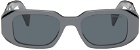 Prada Eyewear Gray Hexagonal Sunglasses