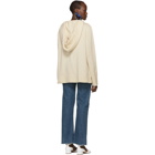 JW Anderson Off-White Cashmere Hooded Cardigan