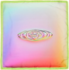Casablanca Multicolor Glass Logo Gradient Medium Silk Scarf