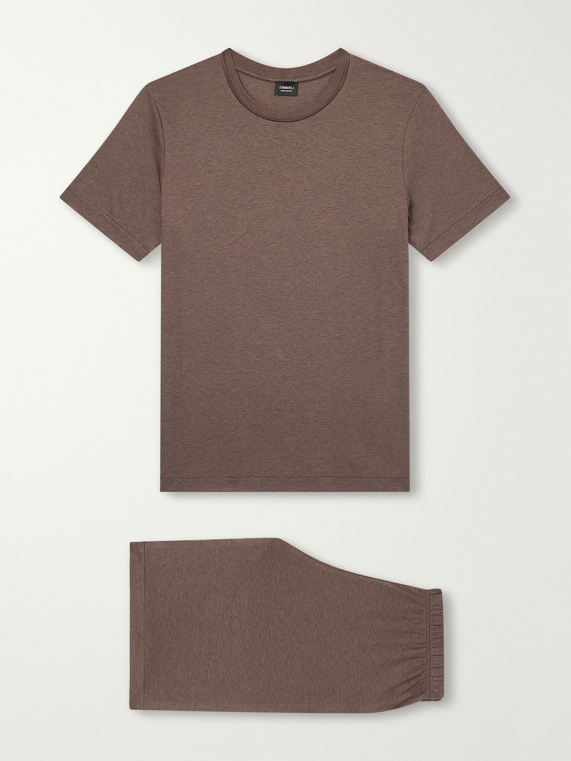 Zimmerli - Sea Island Cotton-Jersey Pyjama Set - Brown