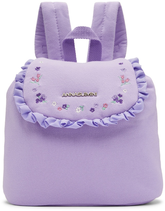 Photo: ANNA SUI MINI SSENSE Exclusive Baby Purple Backpack