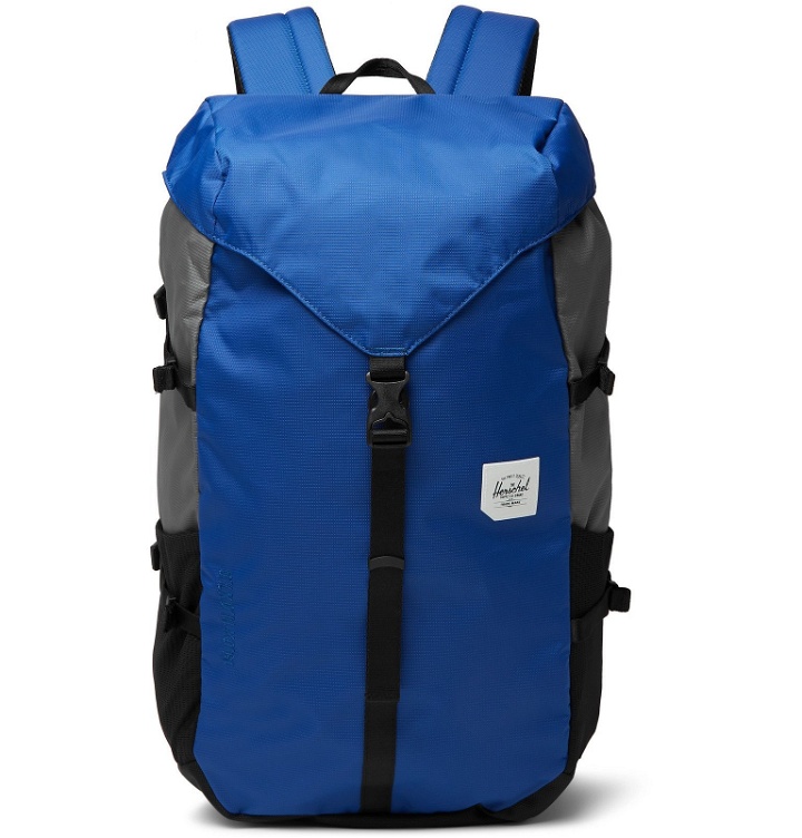 Photo: Herschel Supply Co - Barlow Large Dobby-Nylon Backpack - Blue