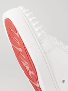 Christian Louboutin - Louis Junior Spikes Cap-Toe Leather Sneakers - White