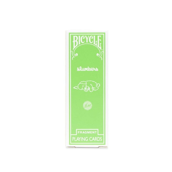 Photo: FRESHTHINGS x Fragment Design Bicycle Thin Playing Cards in Green
