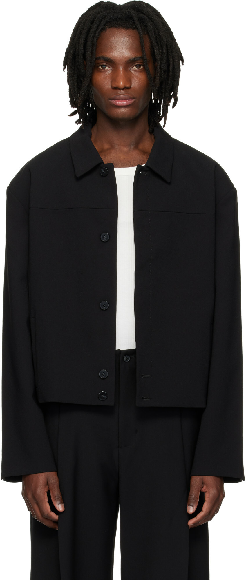 Entire Studios Black Goodman Trench Coat Entire Studios