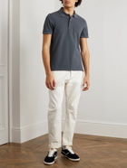 TOM FORD - Slim-Fit Garment-Dyed Cotton-Piqué Polo Shirt - Blue