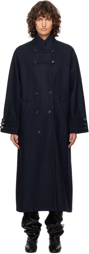 Photo: Paloma Wool Navy Debo Coat