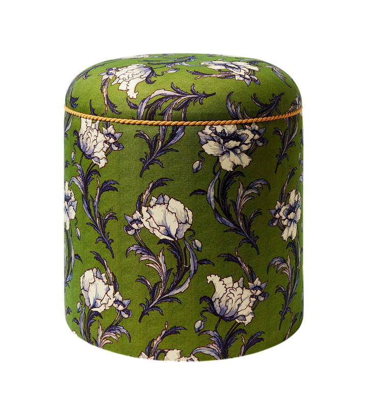 Photo: La DoubleJ Baba' floral canvas pouf