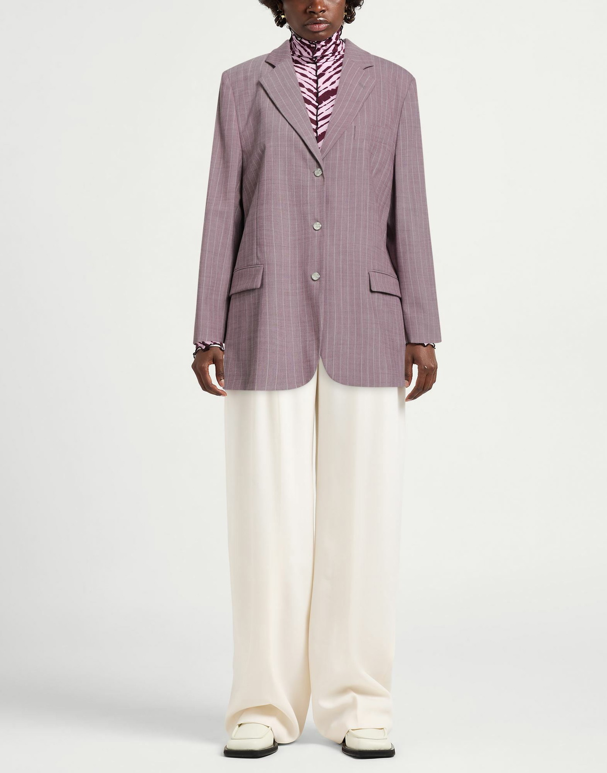 Moschino Jeans Womens Blazer Mauve