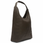 ST. Agni Women's Lattice Weave Large Tote in Coffee 