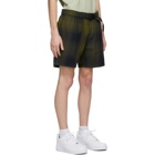 Saturdays NYC Green and Navy Joby Plaid Shorts