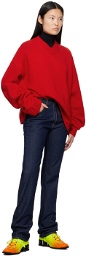 Martine Rose Red Oversized Sweater