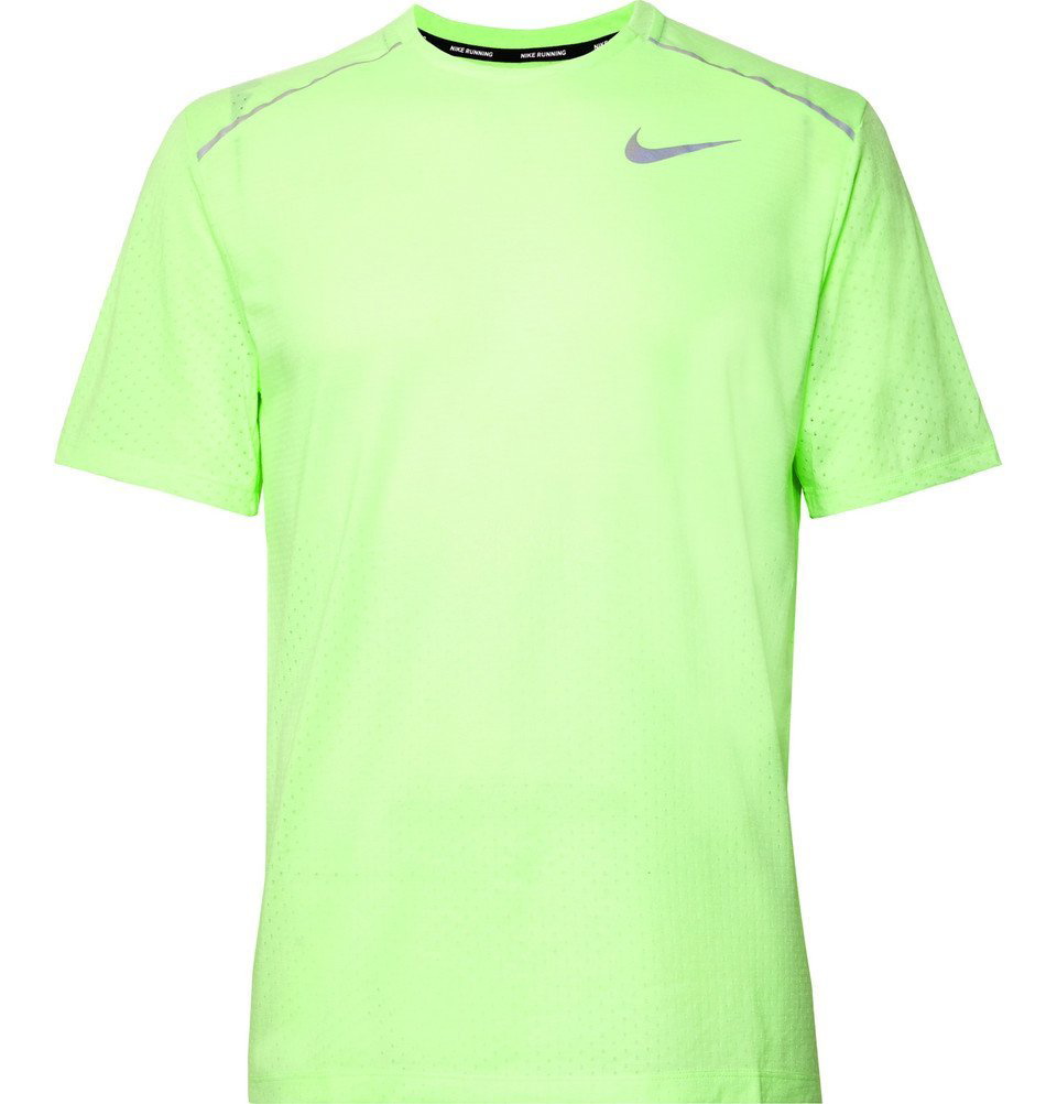 paraplu Pidgin zondag Nike Running - Rise 365 Perforated Breathe Dri-FIT T-Shirt - Men - Bright green  Nike Running
