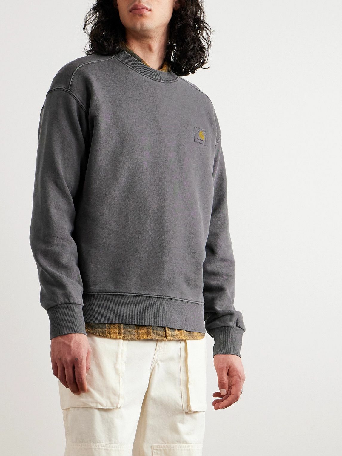 Carhartt WIP - Nelson Logo-Appliquéd Garment-Dyed Cotton-Jersey