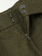 Richard James - Hepworth 2 Straight-Leg Pleated Linen Shorts - Green