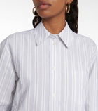 Victoria Beckham - Cotton poplin oversized striped shirt