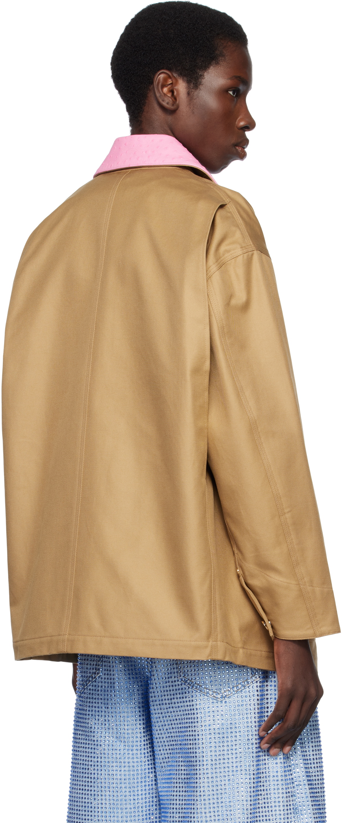 Casablanca Tan Cotton Workwear Jacket