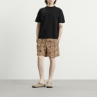 Drôle de Monsieur Men's Chain Link Monogram Swimsuit in Brown