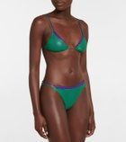 Oseree - Lamé triangle bikini