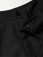Séfr - Jiro Straight-Leg Twill Trousers - Black