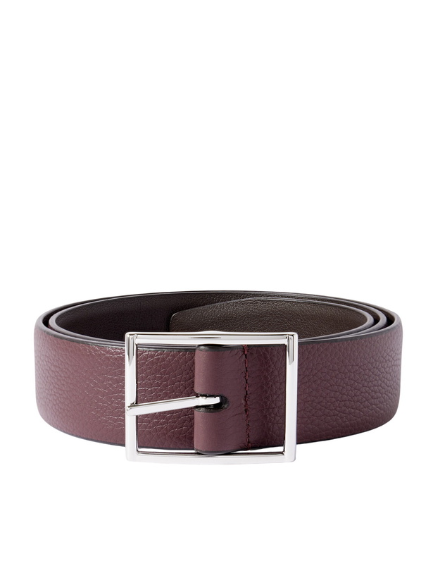 Photo: Anderson's - 3.5cm Reversible Full-Grain Leather Belt - Brown