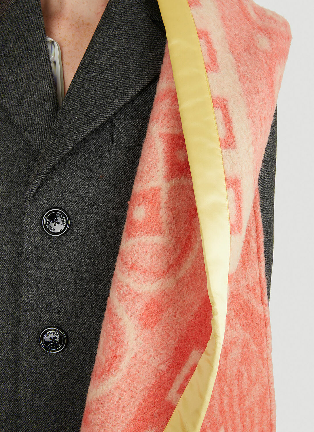 Meryll Rogge Blanket Draped Classic Coat