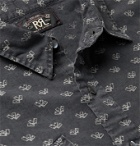 RRL - Opry Slim-Fit Printed Cotton Shirt - Gray
