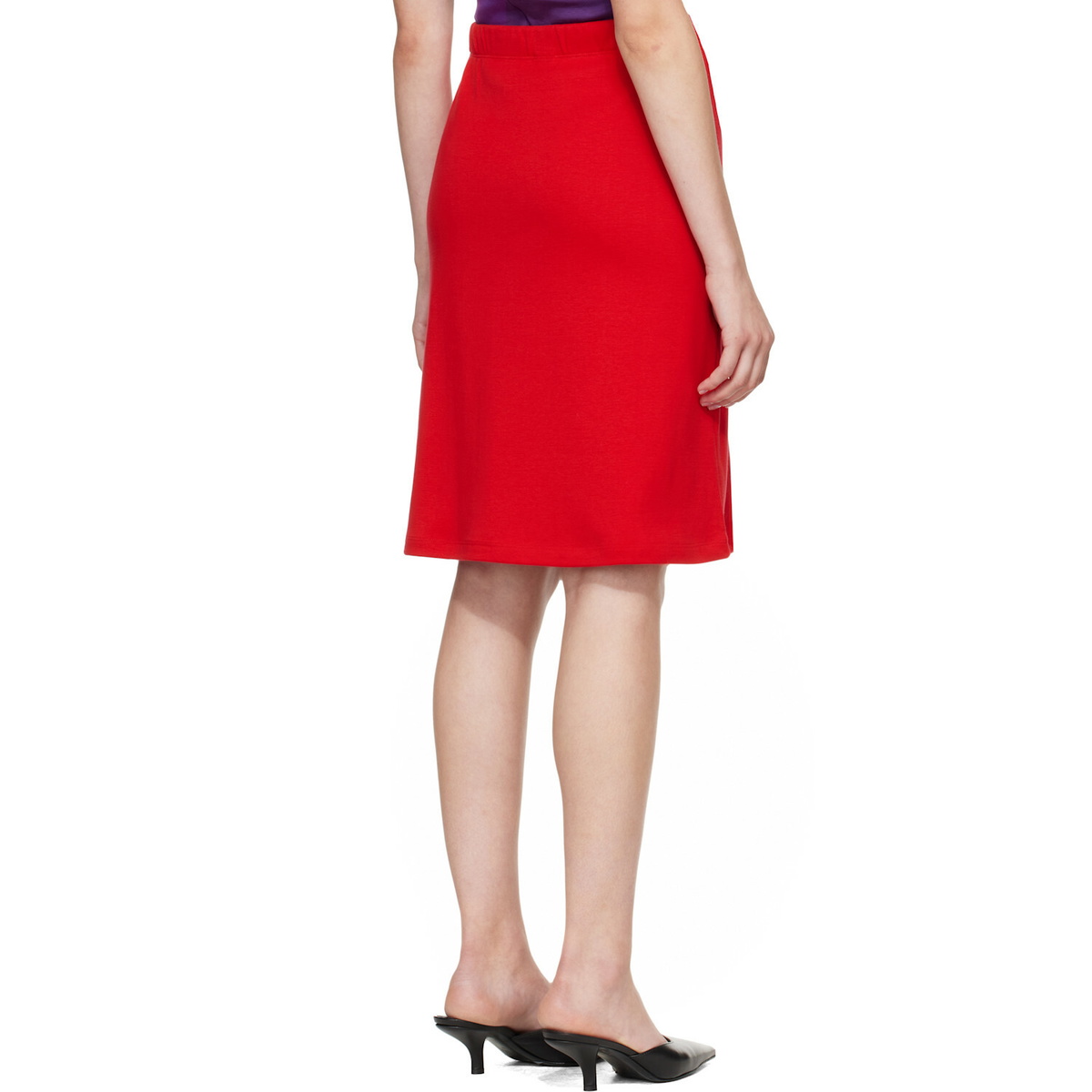FLORE FLORE Red Marie Midi Skirt
