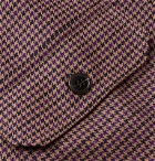 Très Bien - Houndstooth Virgin Wool Overshirt - Purple