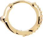 Maria Black Gold Wave Huggie Single Earring