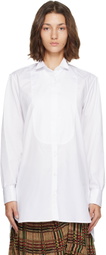 Dries Van Noten White Wingtip Collar Shirt