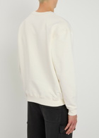 Club 1984 Saint Crew Logo-print Cotton Sweatshirt Cream