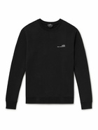 A.P.C. - Logo-Print Cotton Sweatshirt - Black